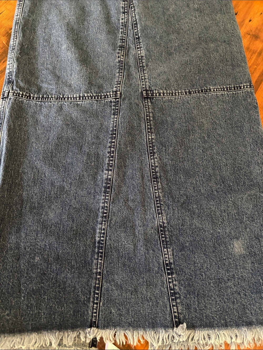 Vintage Lauren Jeans Co. Ralph Lauren Denim Maxi Skirt Size 4 - Picture 8 of 8
